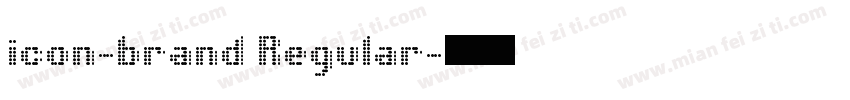 icon-brand Regular字体转换